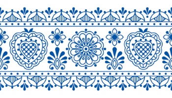 Scandinavian Navy Blue Repetitive Seamless Patterns 62xAI
