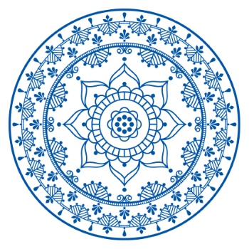 Scandinavian Navy Blue Repetitive Seamless Patterns 62xAI