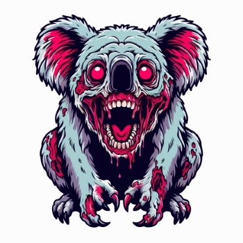 Gory Animals for T-Shirt Design 30xSVG