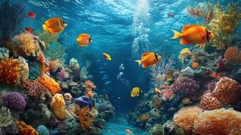 Underwater Kaleidoscope Marine Life 19xJPEG