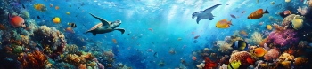 Underwater Kaleidoscope Marine Life 19xJPEG