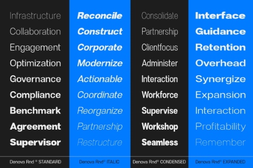 Denova - 90 Static Styles + Variable Font Family 292291853