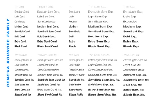 Denova - 90 Static Styles + Variable Font Family 292291853