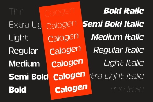 Calogen Grotesk Family - 70 Static Styles + 1 Variable Font