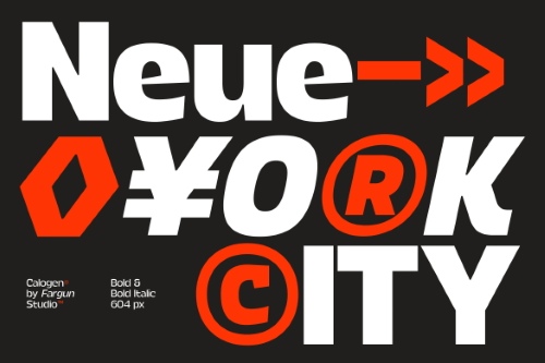 Calogen Grotesk Family - 70 Static Styles + 1 Variable Font