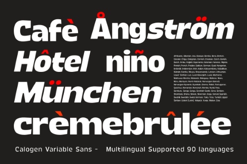 Calogen Grotesk Family - 70 Static Styles + 1 Variable Font