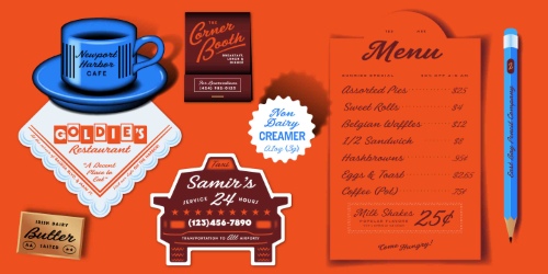 East Bay Script Typeface - 5 Styles Font Family