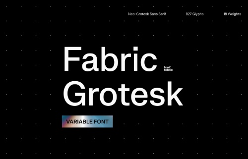 Fabric Grotesk - 18 Static Styles + 1 Variable Font NEW!