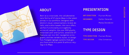 WAYS - 18 Static Styles, 1 Symbol + 2 Variable Fonts