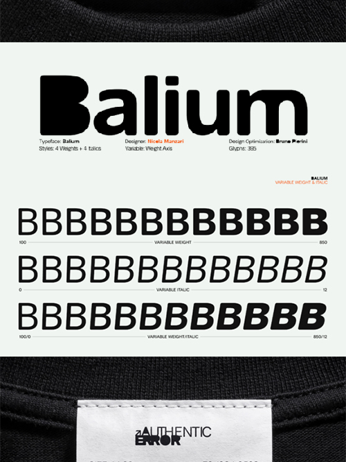 Balium – 9 Weights + Variable Font Family