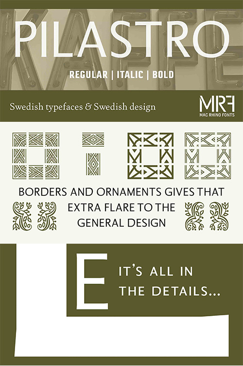 Pilastro - 3 Styles Font Family NEW! Pilastro - 3 Styles Font Family NEW!