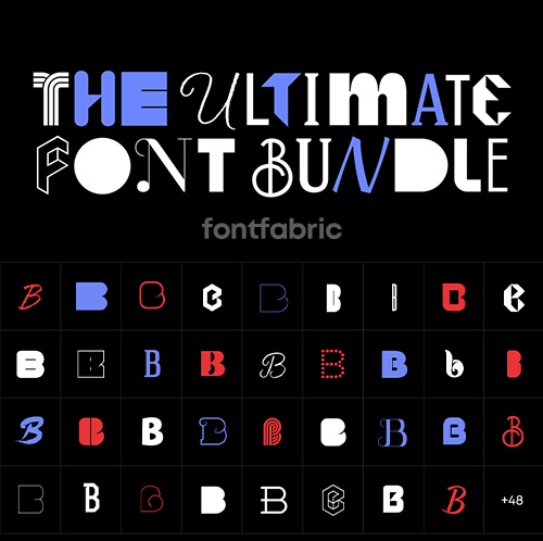 The Ultimate Bundle - 97 Font Styles by FontFabric