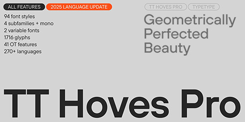 TT Hoves Pro - 94 Styles + 2 Variable Fonts v3.2 Updated