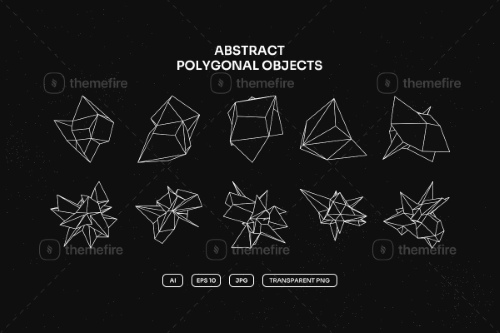 50 Abstract Geometric Vector Objects AI 50 Abstract Geometric Vector Objects AI