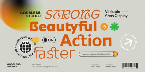 Netdyne - 14 Styles + Variable Font Family Netdyne - 14 Styles + Variable Font Family