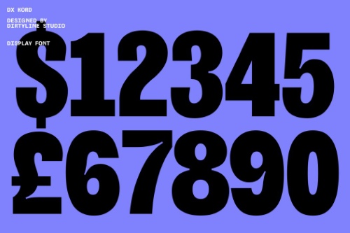 Dx Kord - 18 Styles + Variable Font Family