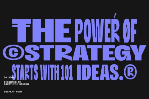 Dx Kord - 18 Styles + Variable Font Family