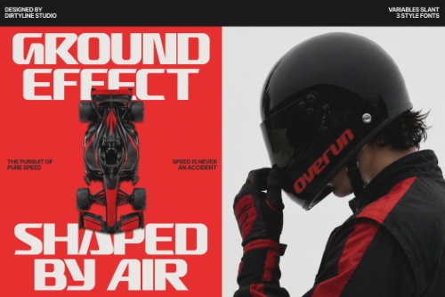 DX Overun - 3 Styles Font Family NEW