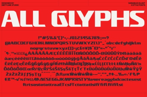 DX Overun - 3 Styles Font Family NEW