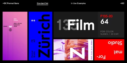 OC Format Sans v1.3 - 24 Styles Font Family