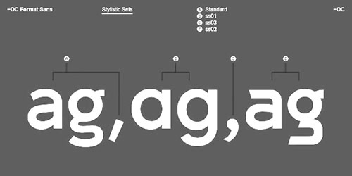 OC Format Sans v1.3 - 24 Styles Font Family