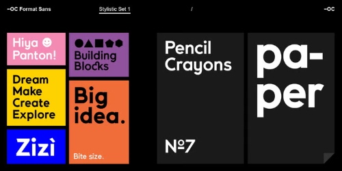 OC Format Sans v1.3 - 24 Styles Font Family