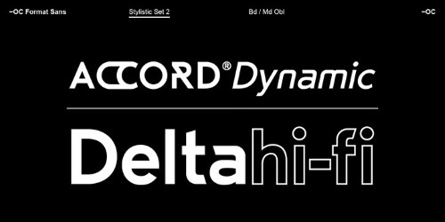OC Format Sans v1.3 - 24 Styles Font Family