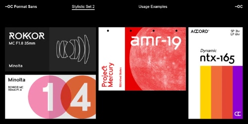 OC Format Sans v1.3 - 24 Styles Font Family