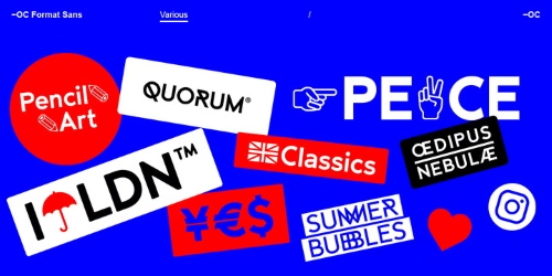 OC Format Sans v1.3 - 24 Styles Font Family