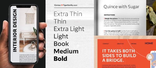 Cormac Neue - 14 Styles Font Family Cormac Neue - 14 Styles Font Family