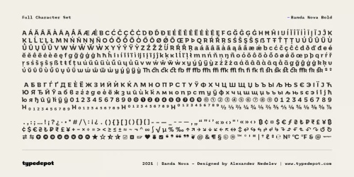 Banda Nova - 14 Styles Font Family