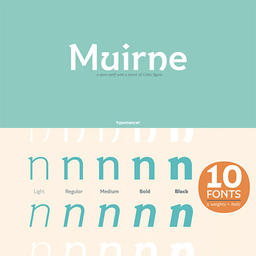 Muirne - 10 Styles Font Family