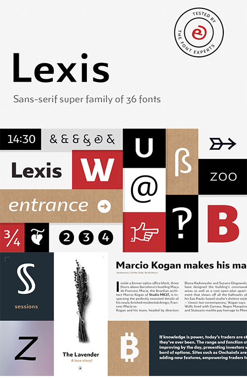Lexis - 36 Styles Font Family