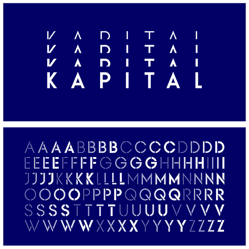 KAPITAL - 8 Styles Font Family by Superfried