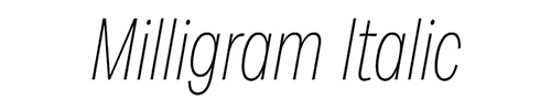 Milligram - Full Family 102 Styles + 4 Variable Types UPDATED! Milligram - Full Family 102 Styles + 4 Variable Types UPDATED!