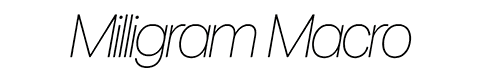Milligram - Full Family 102 Styles + 4 Variable Types UPDATED! Milligram - Full Family 102 Styles + 4 Variable Types UPDATED!