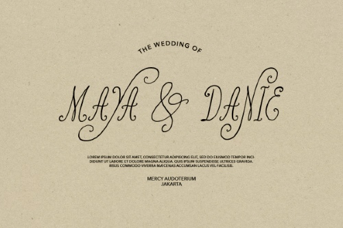 Poetry Velvet - Curly Display Fonts 2xOTF