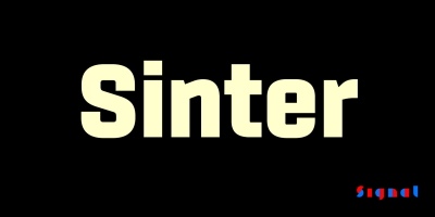 Sinter - 18 Styles + 2 Variable Fonts