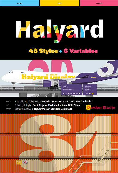 Halyard All Family - Micro, Text & Display 48 Styles+6 Variables Halyard All Family - Micro, Text & Display 48 Styles+6 Variables