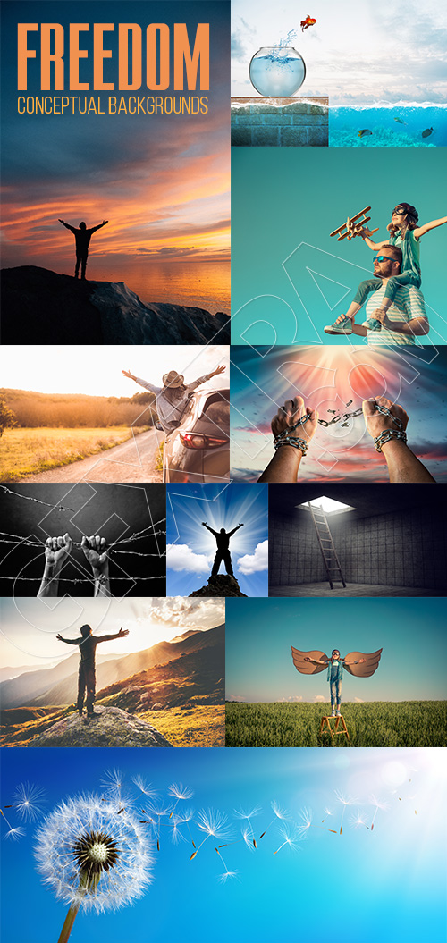Freedom - Conceptual Backgrounds 40xJPEG