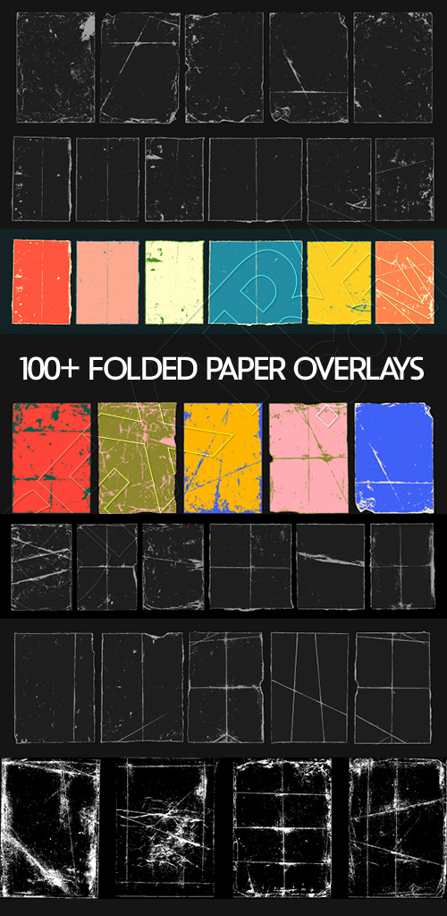 100+ Folded Paper Overlays 20xAI