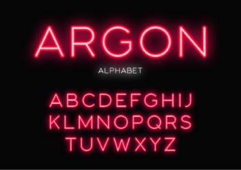 Neon & Led Alphabets #1, 27xAI