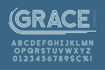 Neon & Led Alphabets #1, 27xAI