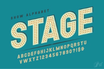 Neon & Led Alphabets #3, 27xAI