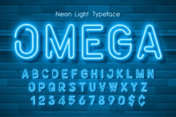 Neon & Led Alphabets #3, 27xAI