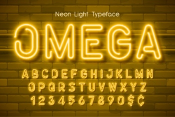 Neon & Led Alphabets #3, 27xAI