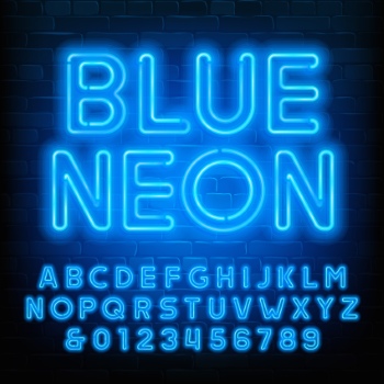 Neon & Led Alphabets #3, 27xAI