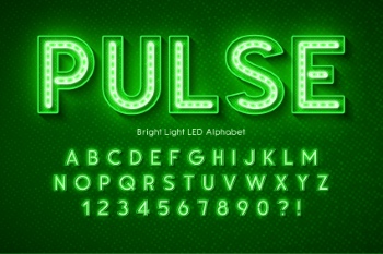 Neon & Led Alphabets #3, 27xAI