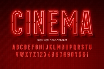 Neon & Led Alphabets #3, 27xAI
