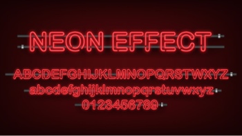 Neon & Led Alphabets #3, 27xAI